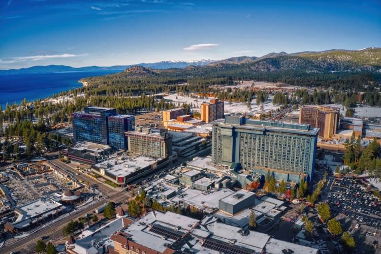 Lake Tahoe aerial view