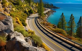 What are some noteworthy places to stop on the drive from San Francisco to Lake Tahoe?
