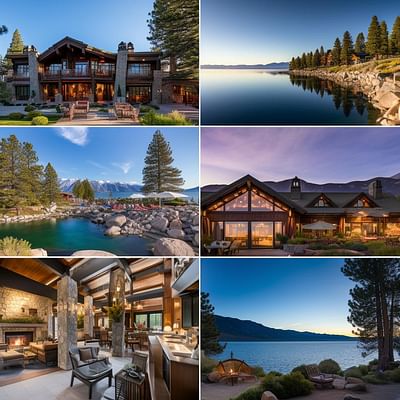 What are some top-rated hotels or motels near Lake Tahoe?