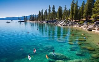 What unique water activities can you enjoy in Lake Tahoe?